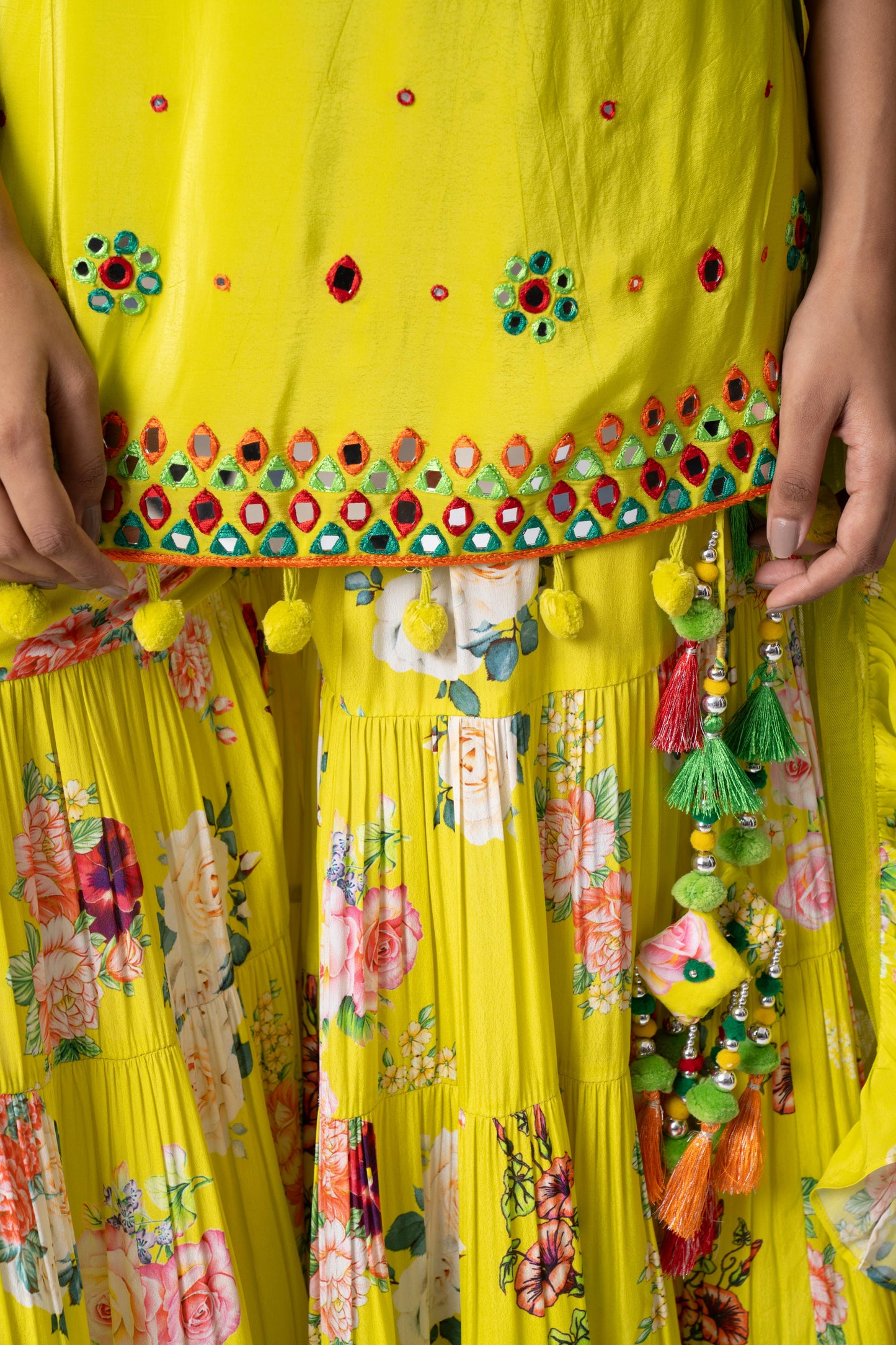 Yellow Gharara Set