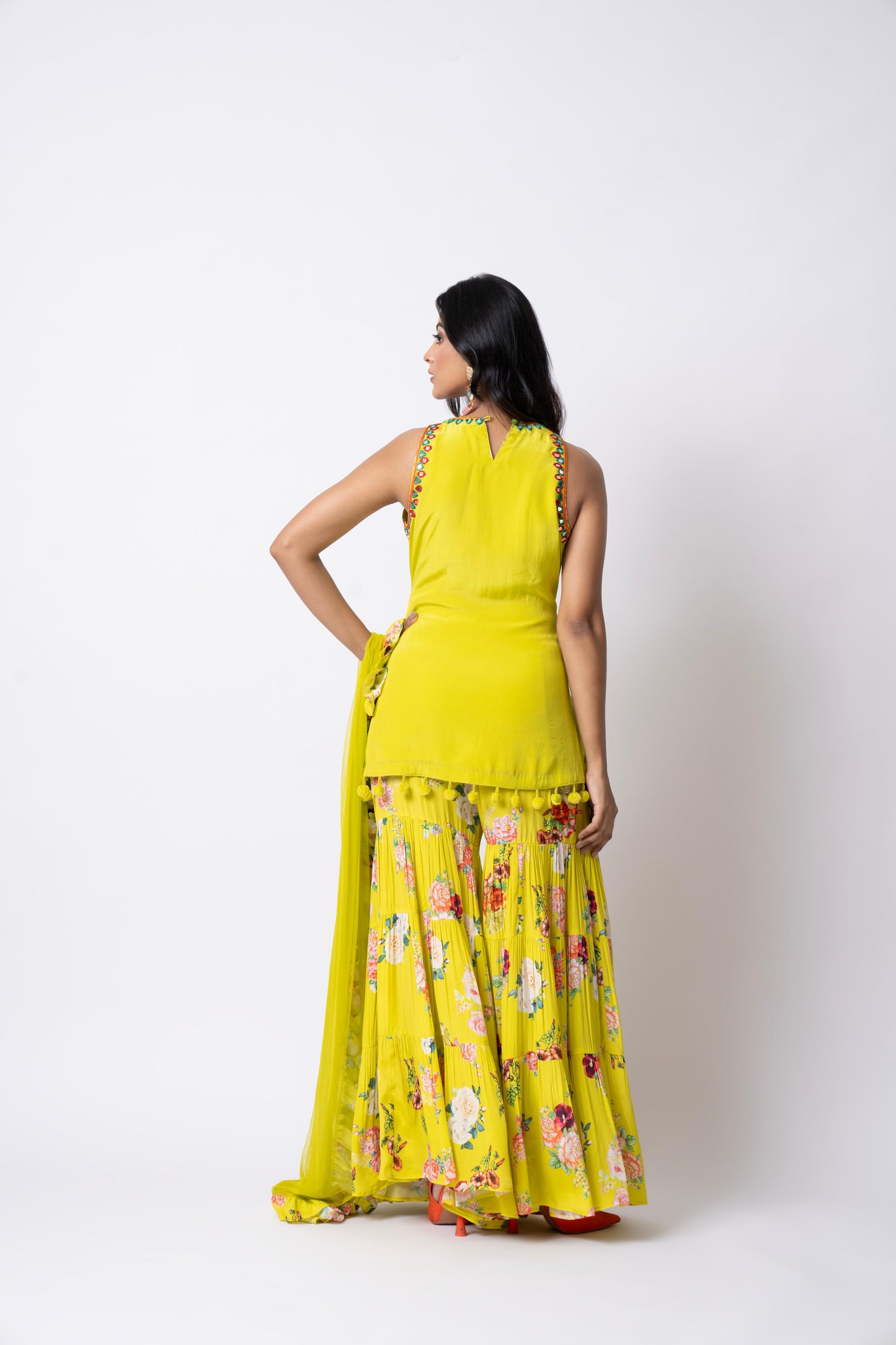 Yellow Gharara Set