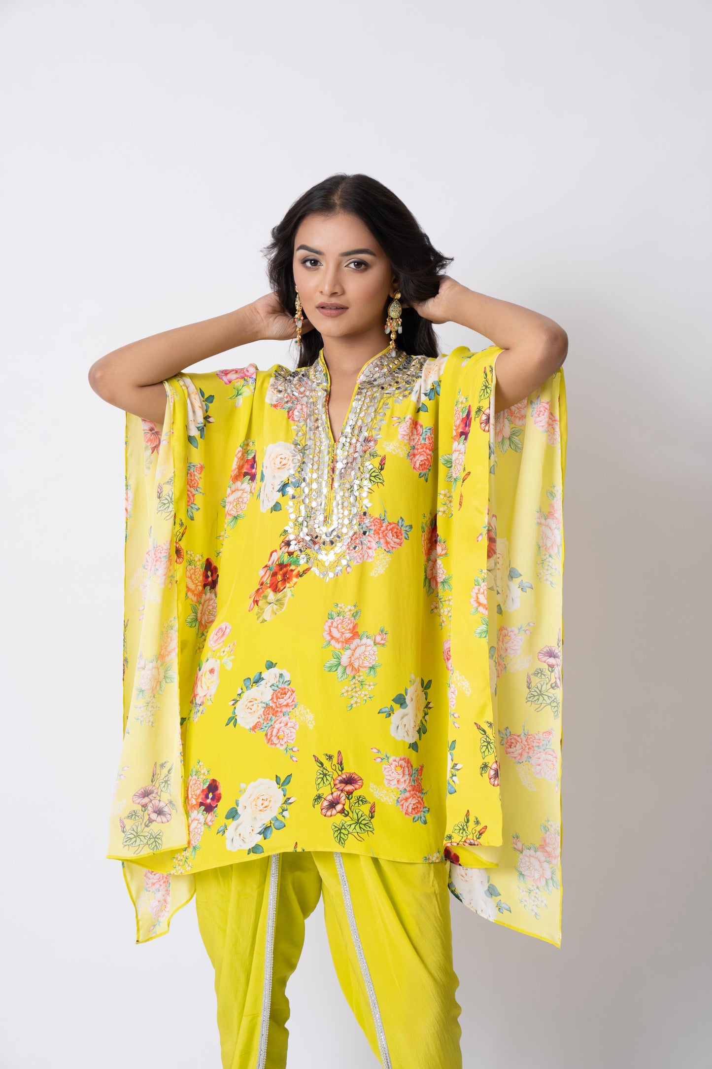 Yellow Dhoti Kurta Set