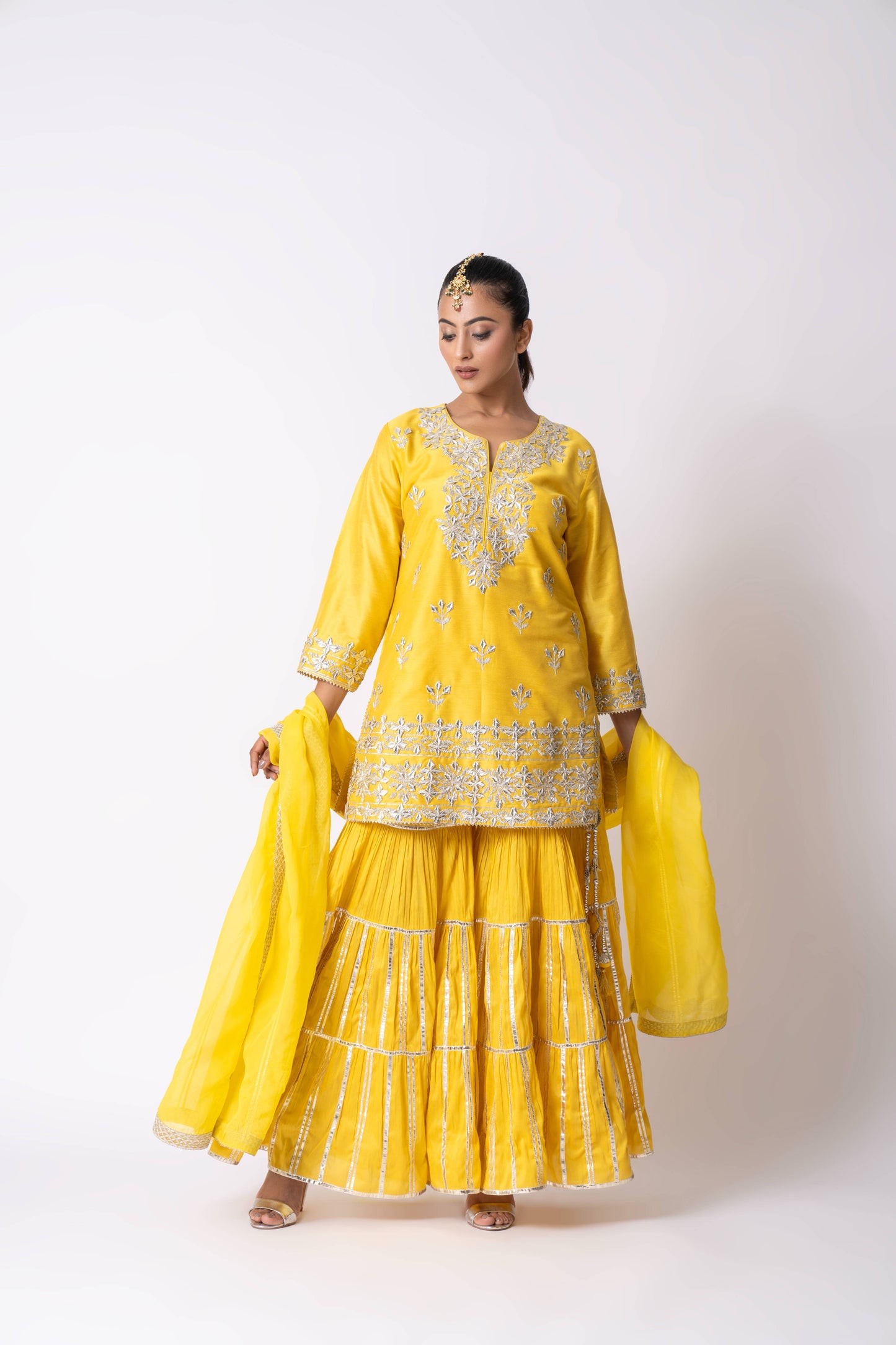 Yellow Gharara Set