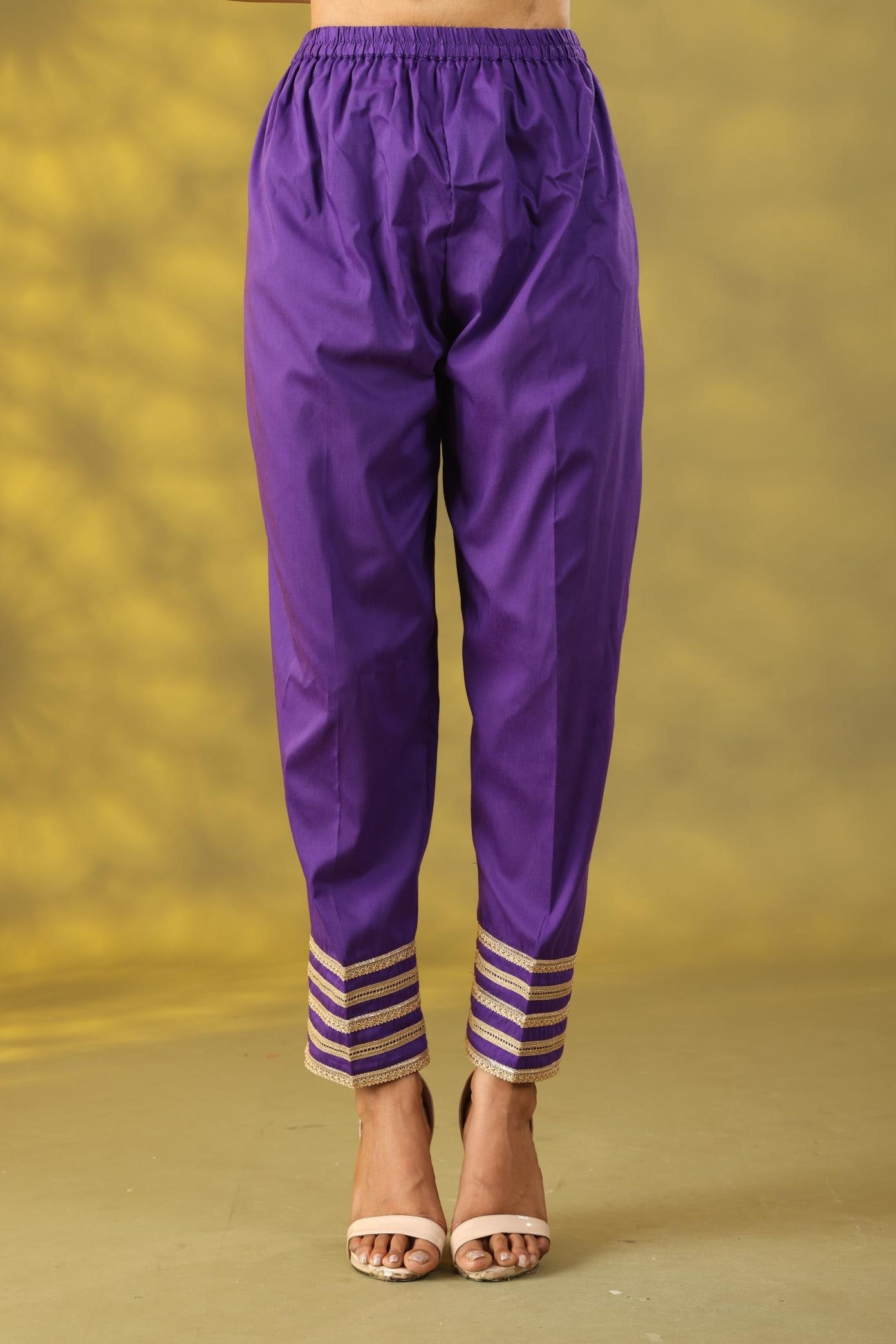 Soft Purple Printed Kashmiri Style Phiran Kurta Set