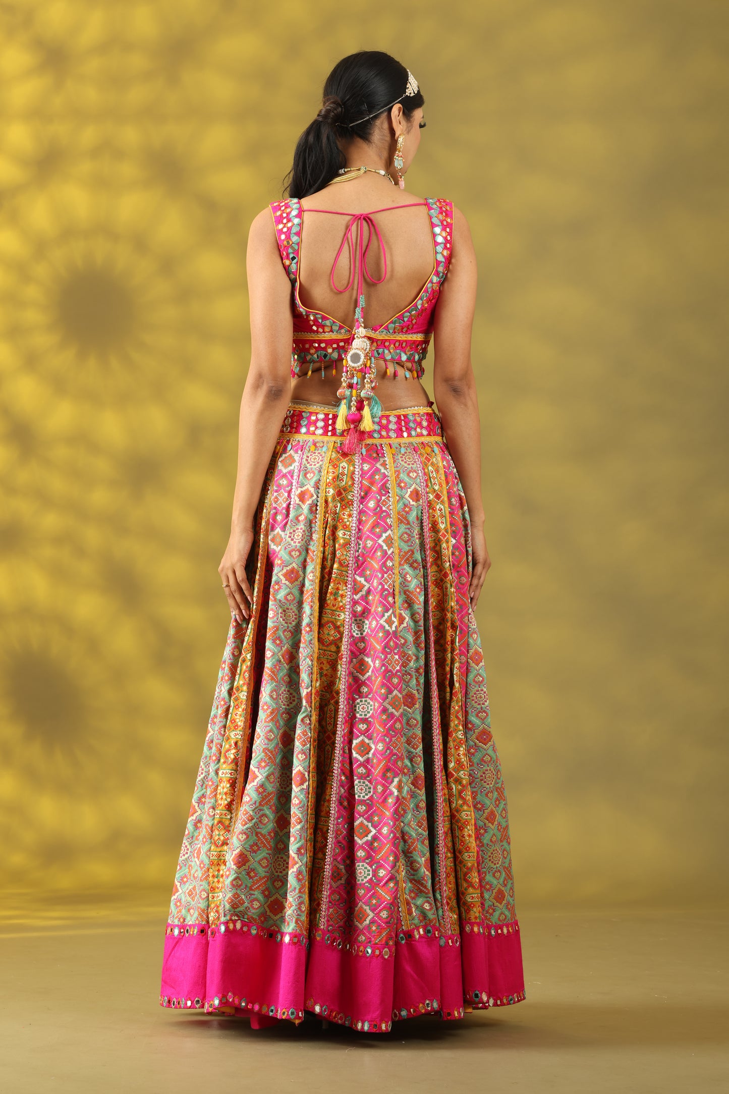Multi Color Lehnga Set with Dupatta