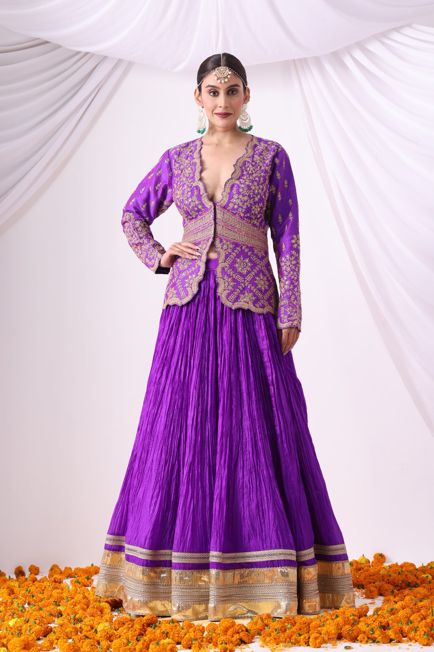 Violet Skirt Set