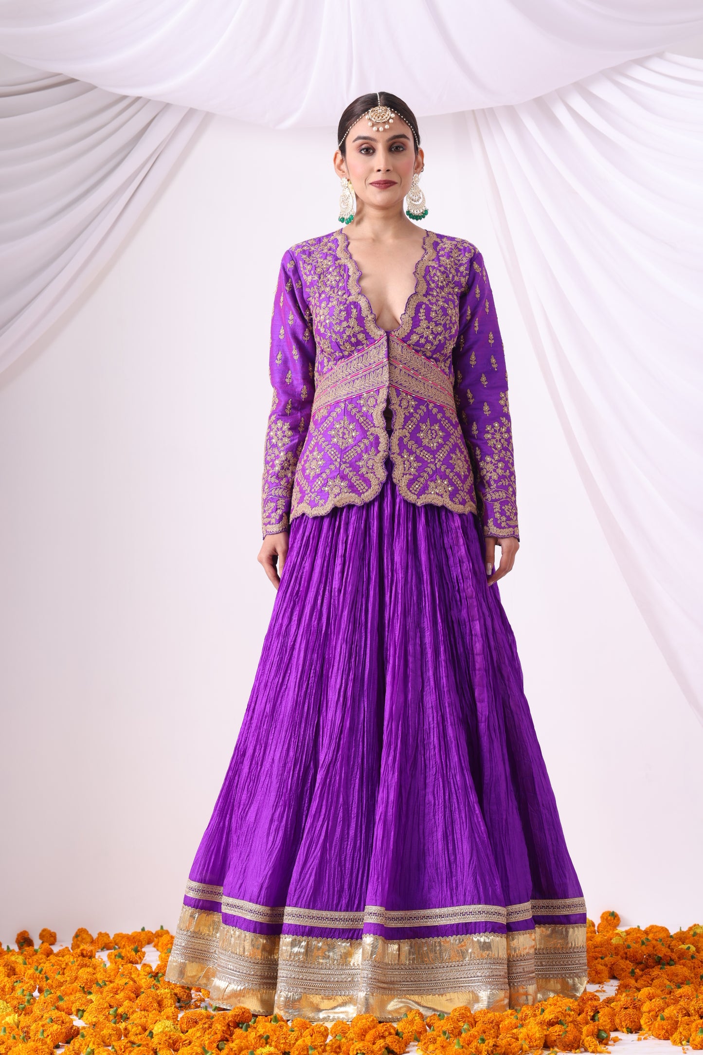 Violet Skirt Set