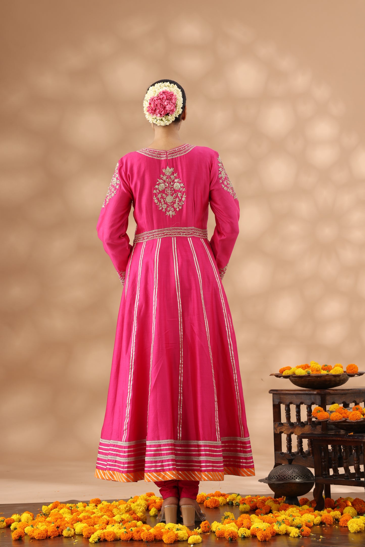 Hot Pink Anarkali Set