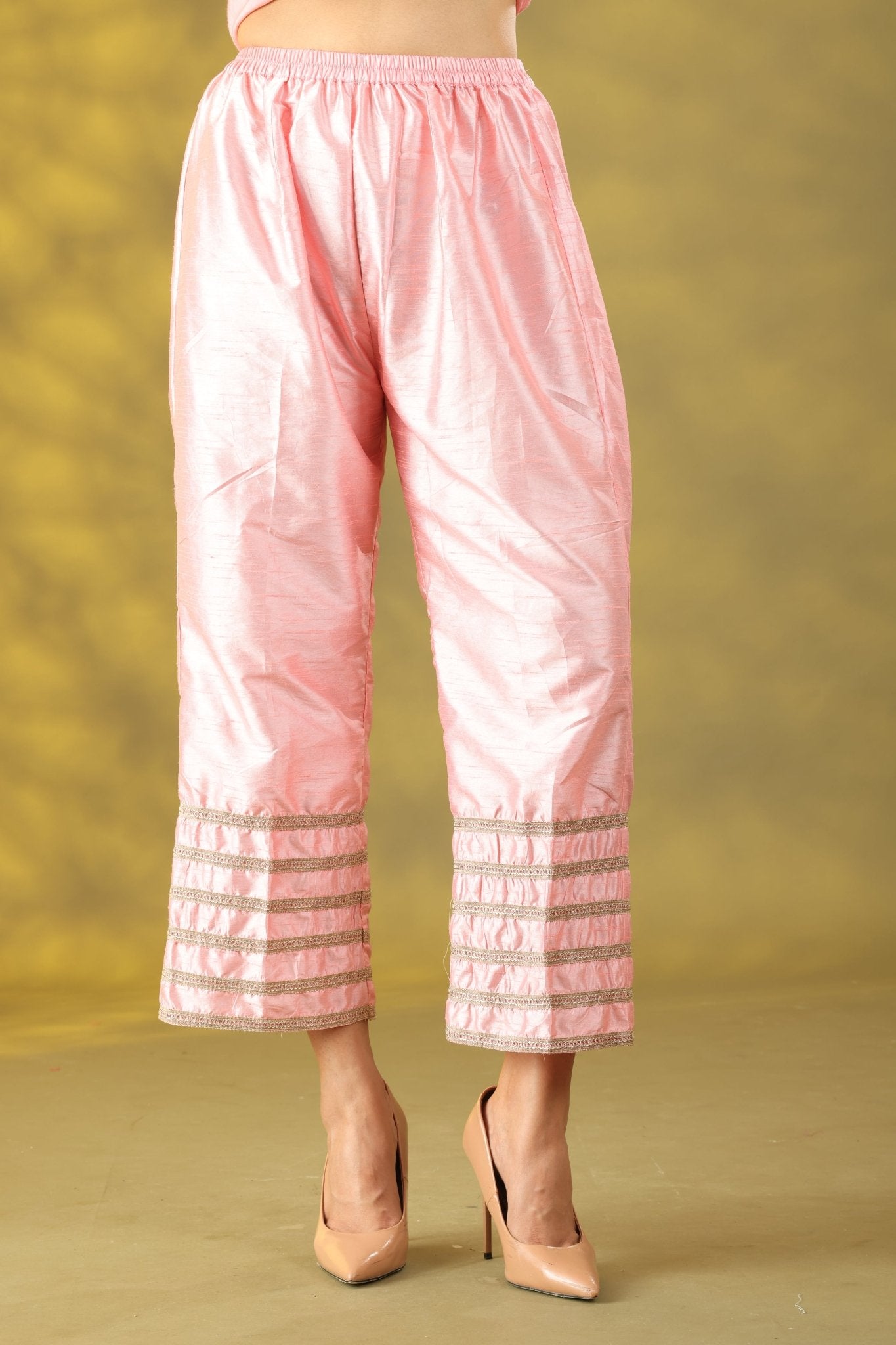 Light Rose Kurta Set with Dupatta - Sonia Ahuja