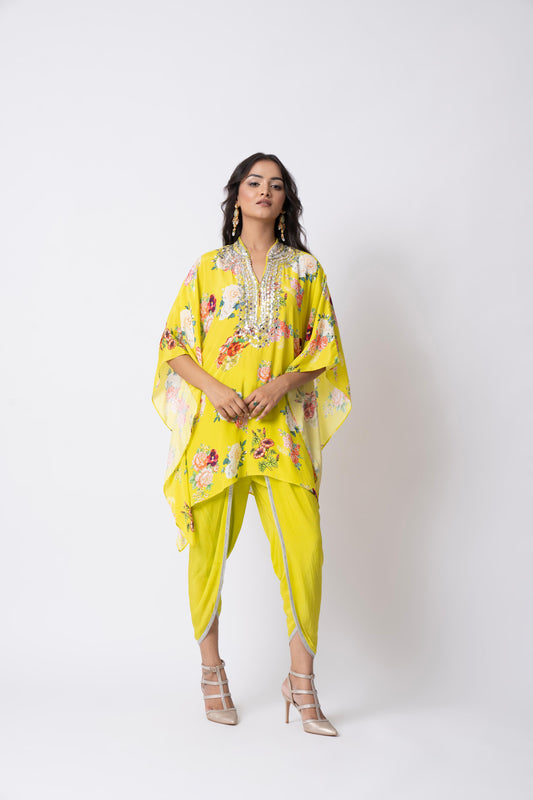 Yellow Dhoti Kurta Set