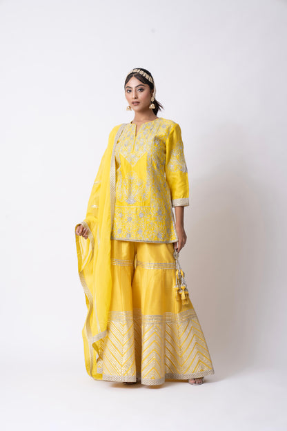 Yellow Gharara Set