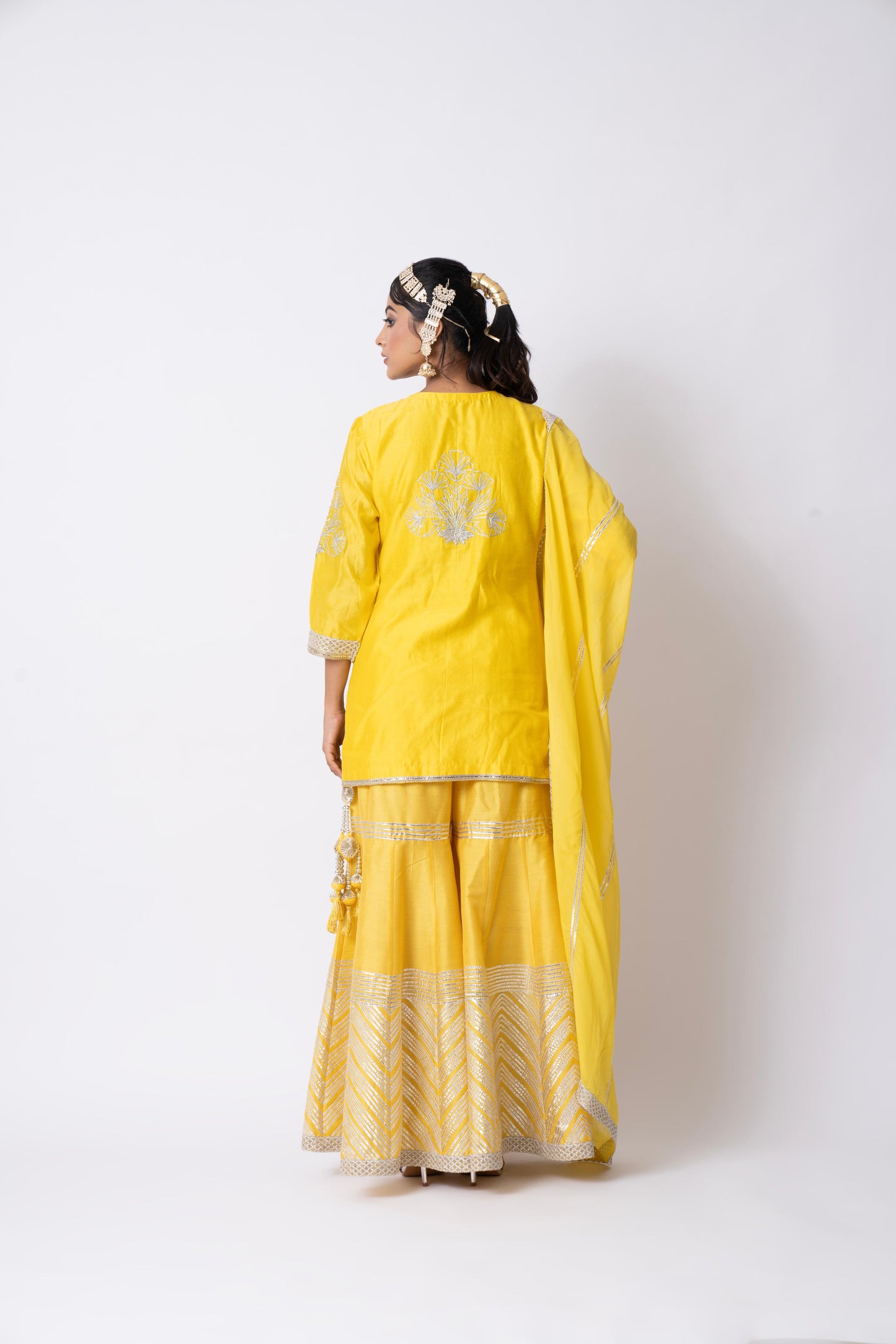 Yellow Gharara Set