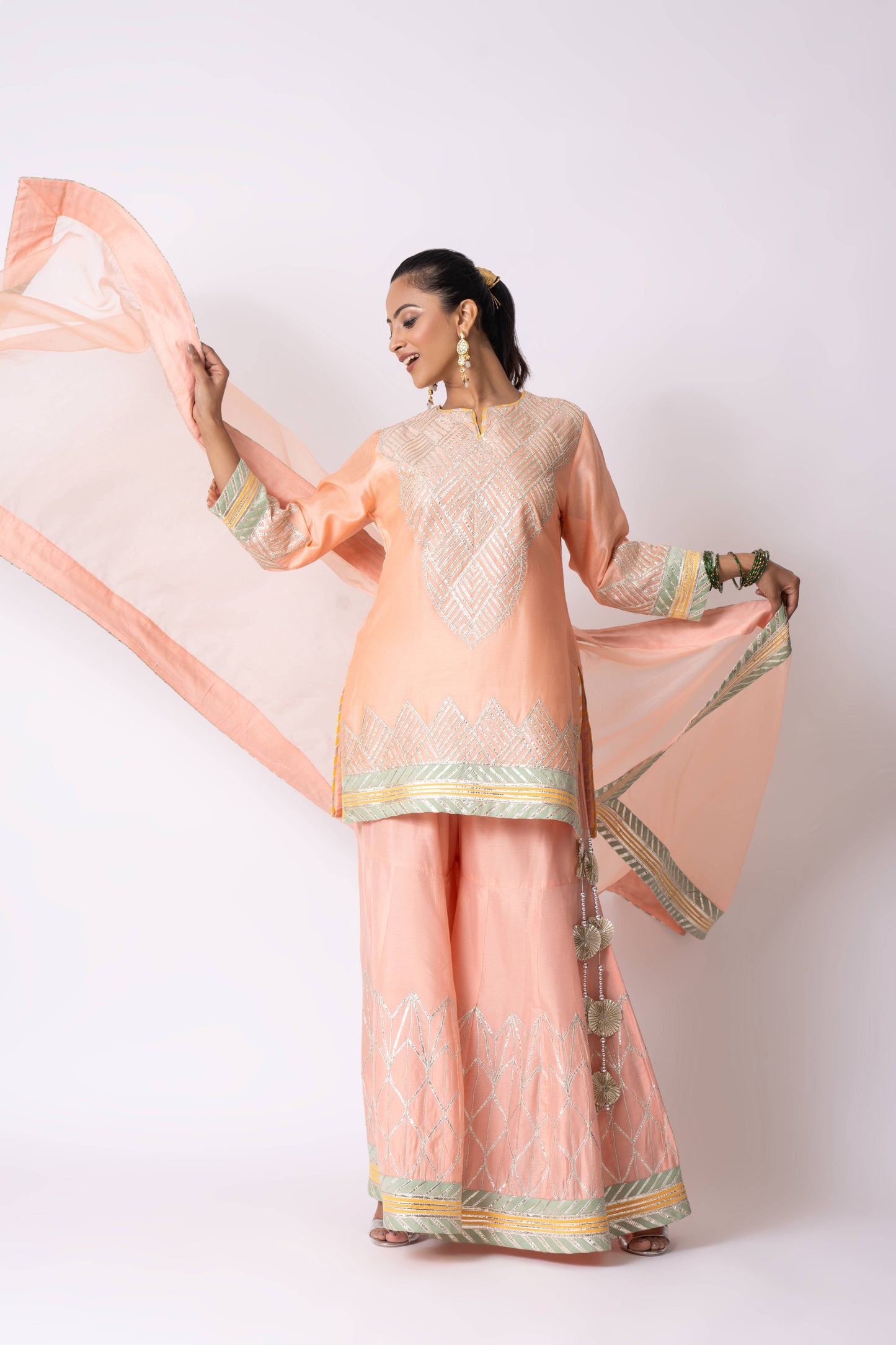 Pink Gharara Set