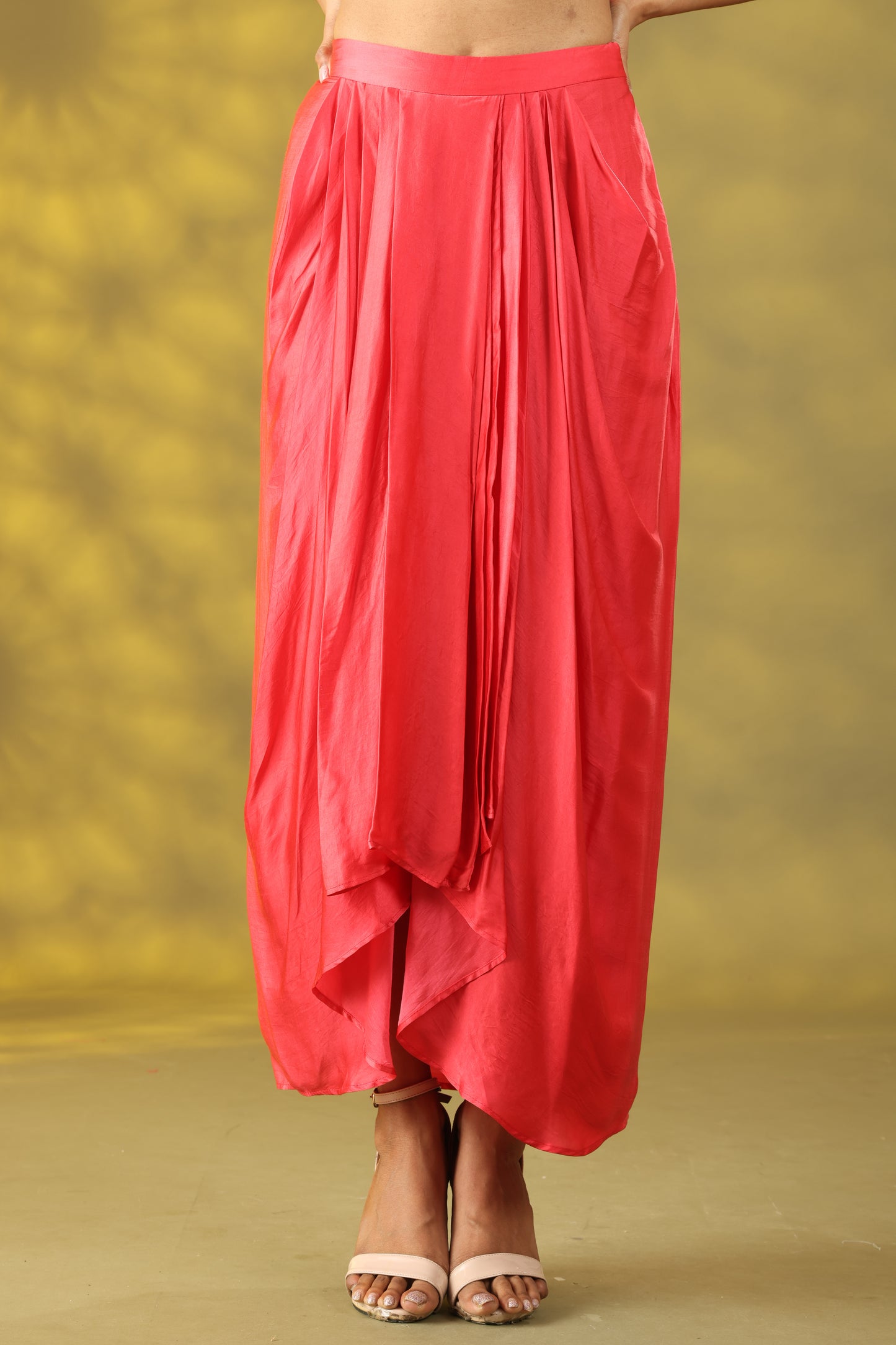 Valentine Red Cape with Drape Skirt