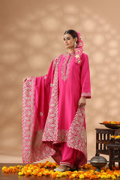 Hot Pink Kurta Set