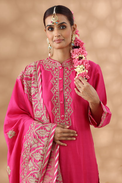 Hot Pink Kurta Set